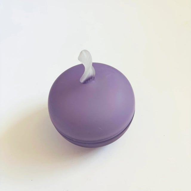 Mid 20th Century Lavender Glass Box For Sale - Image 5 of 8