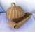Wicker Food Cover with Bread Basket/Utensil Holder Set. Perfect for a BBQ or Garden Party. Wicker Cover-13.5 round x 7.75...