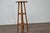 Rustic 1920s English Walnut Faux Bamboo Stand with Rattan Top and Two Shelves For Sale - Image 10 of 12