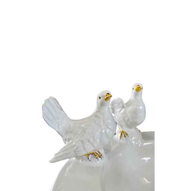 Ceramic Vintage Italian Majolica Bird Bath For Sale - Image 7 of 8