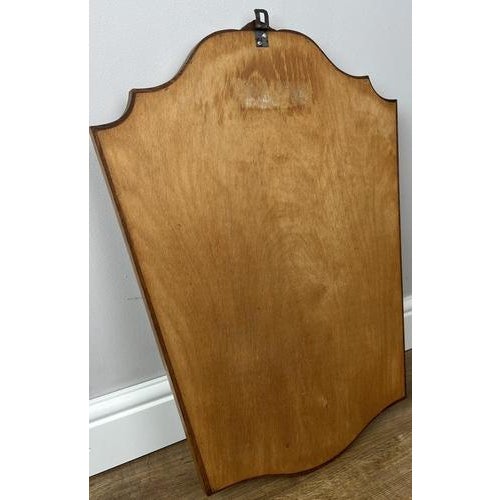 Vintage French Louis Style Oak Wall Mirror For Sale - Image 6 of 7