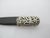 Metal Vintage Natural Horn Sterling Silver Floral Mounted Caviar Serving Spoon Set of 5 For Sale - Image 7 of 13