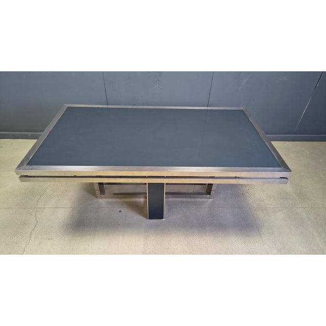 Vintage Italian Chrome Dining Table, 1970s For Sale - Image 11 of 12