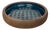 Large Mid-Century Modern Blue Danish Studio Pottery Bowl by Mogens Nielsen for Nysted Keramik, 1960s For Sale