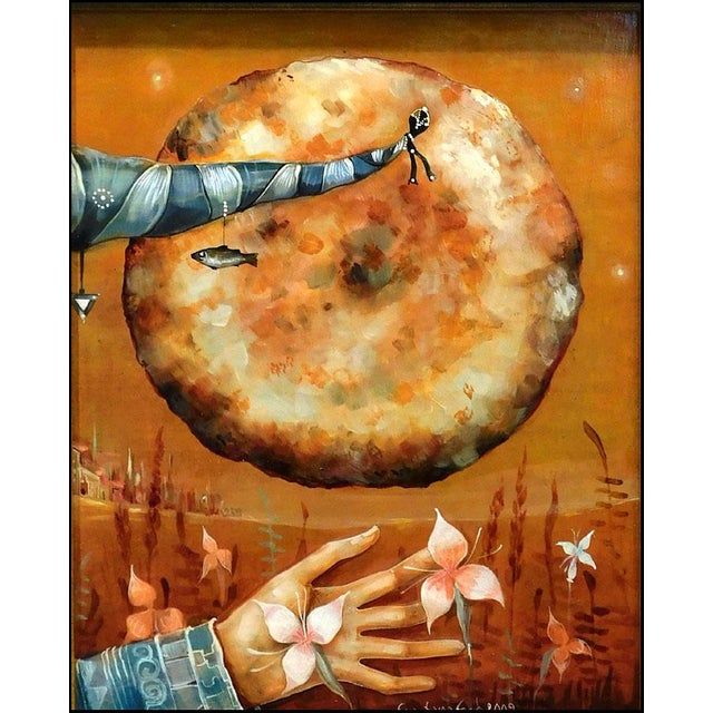 "Untitled" #NJ041210-02B Original Oil on Canvas by Nick Japaridze Art Size: 21"x 19" Canvas Size: 14" x 11.5" Hand Signed...