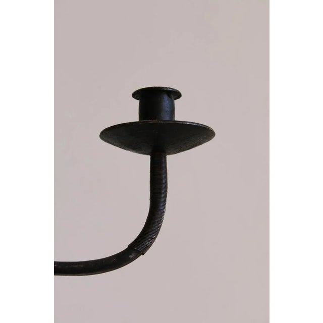 Large Wrought Iron Floor Candelabra, 1950s For Sale - Image 15 of 18