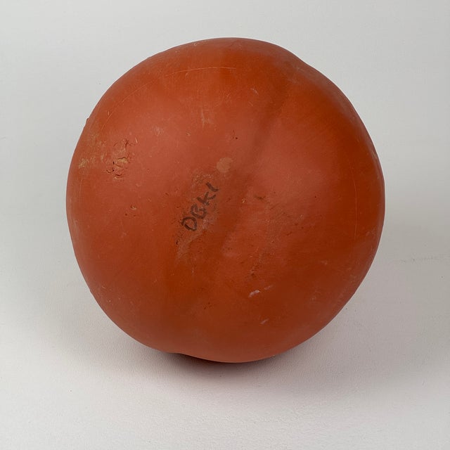 Mid 20th Century Vintage Unique Incised Hand Formed Pottery Vase in Shape of Bud For Sale - Image 5 of 7