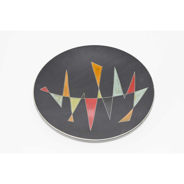 Mid-Century Modern Oeganda Signed Mid Century Pottery Bowl For Sale - Image 3 of 7