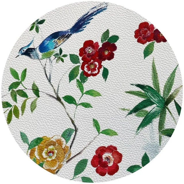 Contemporary Nicolette Mayer Lost Pavillion No. 5 16" Round Pebble Placemats, Set of 4 For Sale - Image 3 of 3