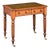 William IV Library Table or Writing Desk of Patinated Oak With Inset Leather Top For Sale