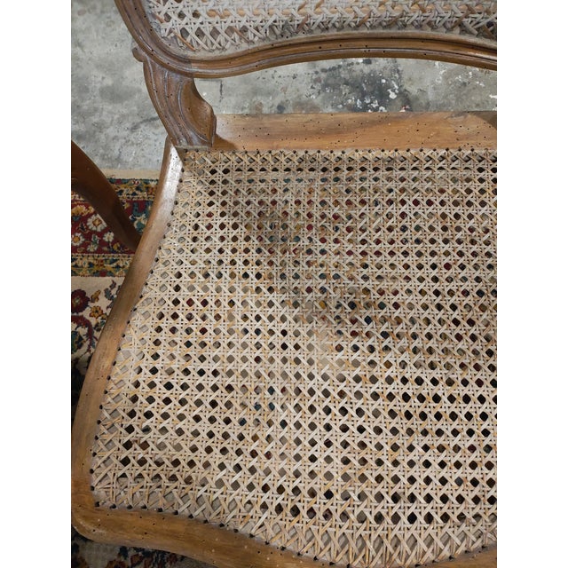 Early 20th Century Set of 8 French Louis XV Style Caned Dining Chairs For Sale - Image 4 of 6