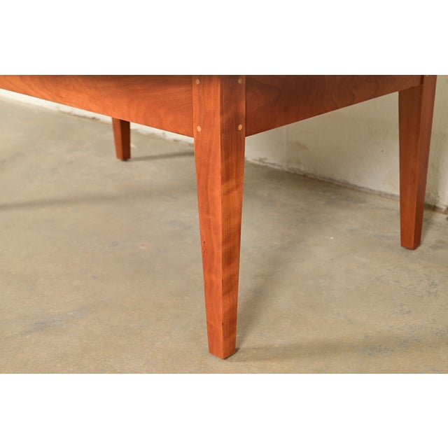 Brown Harden Furniture Arts and Crafts Shaker Solid Cherry Wood Coffee Table For Sale - Image 8 of 13