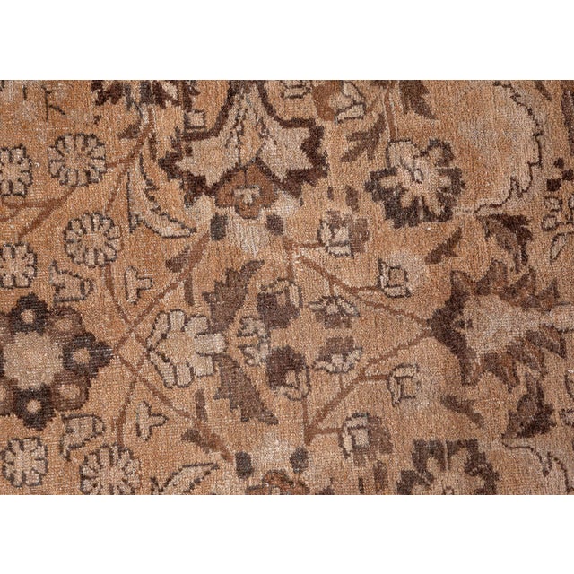 Blue Antique Persian Meshad Handmade Wool Rug For Sale - Image 8 of 11