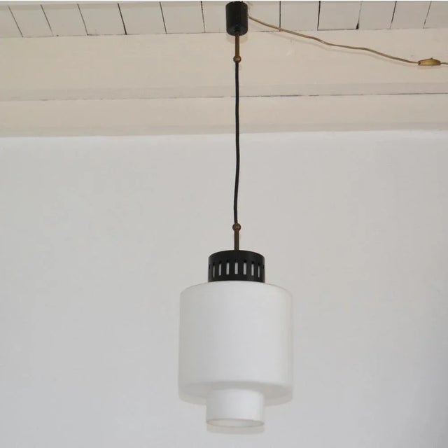 Opaline Pendant from Stilnovo, 1960s For Sale - Image 11 of 12