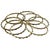 Henry Perichon Gilded Bronze Bangle Bracelet with Colorful Stones, 8 pieces For Sale - Image 4 of 8
