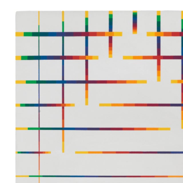 1980s Paolo Minoli, These Few Notes in Light, Italy, 1989, Plywood & Acrylic For Sale - Image 5 of 13