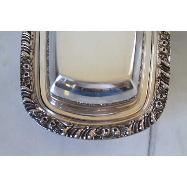 Vintage Onida Silverplate Lidded Butter Dish For Sale - Image 9 of 12