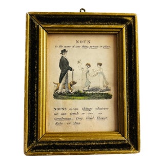 19th Century Children's Print, Framed For Sale