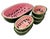 Unique Rare Textured Vintage Watermelon Serving Bowl Set | Mid-Century Modern Embossed Fruit Dishes | 6 Pieces For Sale - Image 11 of 18