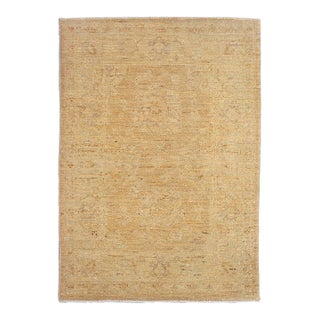 2'x3' Soft Gold Tabriz Design Hand-Knotted Accent Rug | Ariana Traditional For Sale