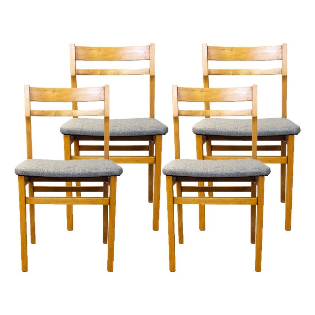 Mid-Century Modern Dining Chairs, Spain, 1960s, Set of 4 For Sale