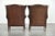 English Cowhide Wing Armchairs, Set of 2 For Sale - Image 3 of 15