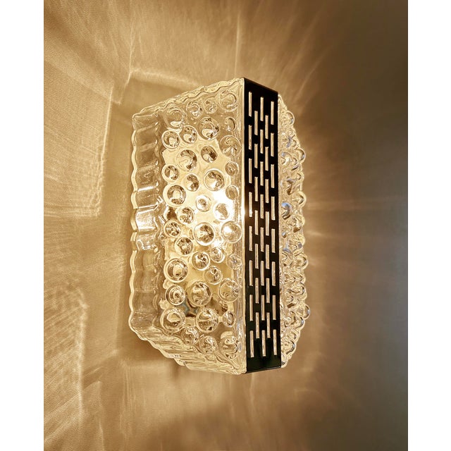 Vintage Bubble Glass and Chrome Sconces, 1970s, Set of 2 For Sale - Image 17 of 18