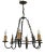 French Wrought Iron Fleur-De-Lys Chandelier, 1940s For Sale