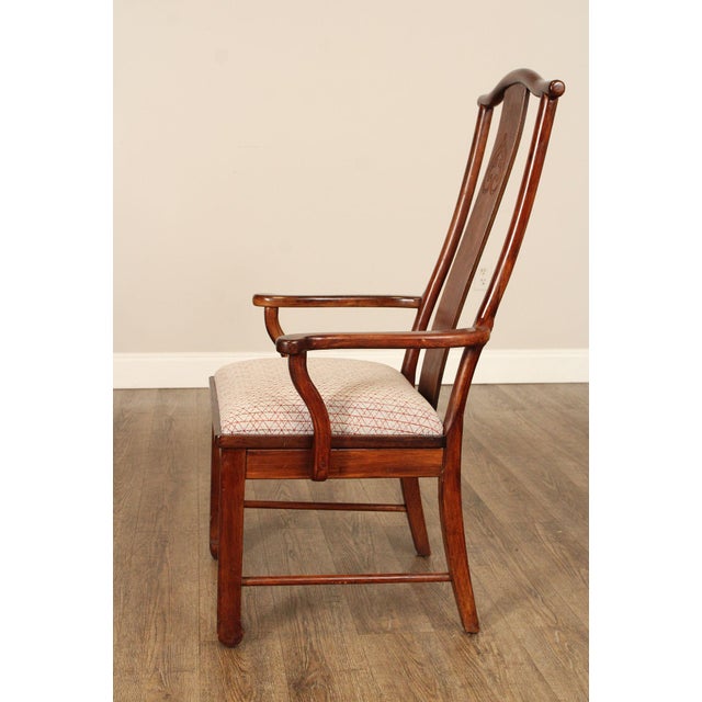 Bernhardt Chinese Style Set of Four Yoke Back Dining Chairs For Sale - Image 12 of 18