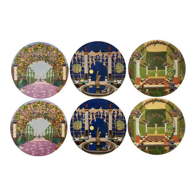 Villeroy & Boch "Jardins Francais" Charger Plates-Set of 6 For Sale