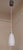 Vintage Hanging Lamp with White Glass Shade on Silver-Grey Plastic Mount, 1990s For Sale - Image 4 of 7