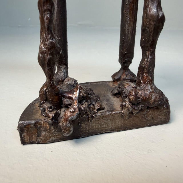 Metal Dog Sculpture attributed to Robert H. Crutchley, 1970s For Sale - Image 11 of 13