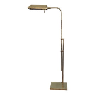 1980s Frederick Cooper Chicago Adjustable Brass Pharmacy Style Lamp For Sale