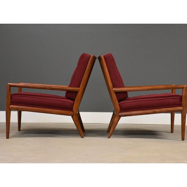 Mid-Century Modern 1950s Robsjohn Gibbings for Widdicomb Lounge Chairs - A Pair For Sale - Image 3 of 10