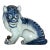 Japanese This Item Is an Antique Japanese Hirado Porcelain Karashishi (Guardian Lion-Dog For Sale