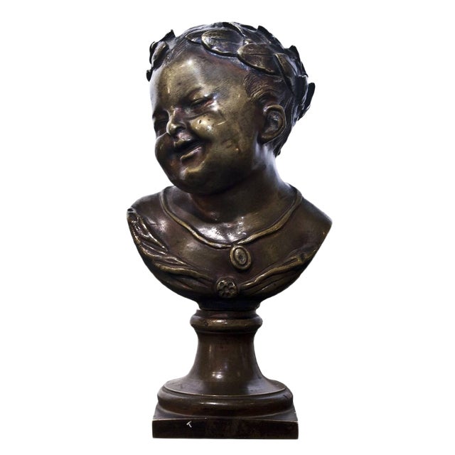 19th Century Young Emperor Bust For Sale