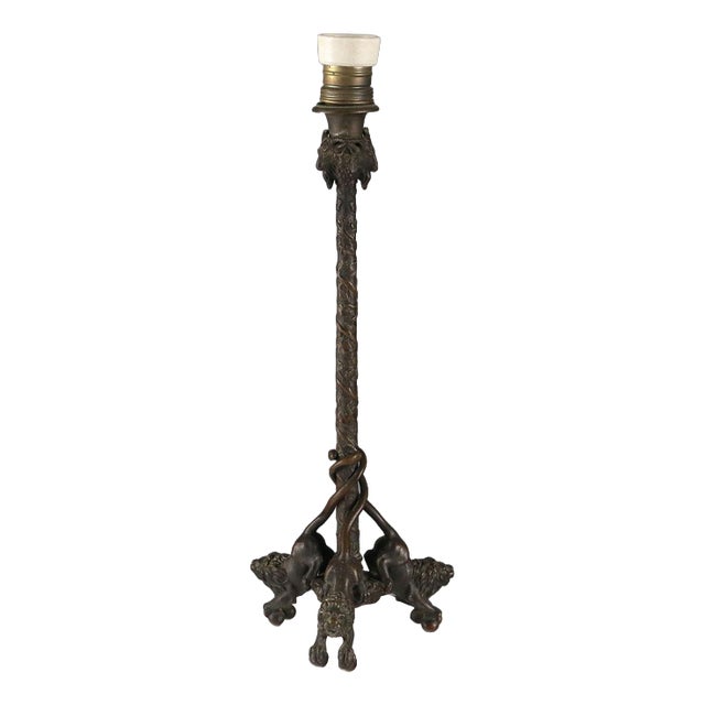 Bronze Lamp in the style of Christophe Fratin For Sale