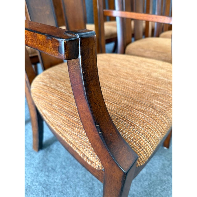 9 Piece Lane Furniture Dining Set With Leaf and Pads For Sale - Image 13 of 18