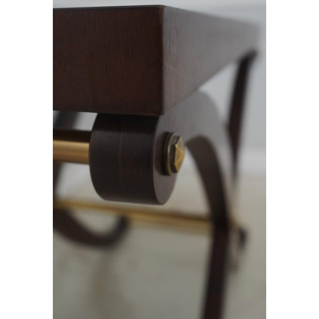 Brown Henredon Hollywood Regency Console Hall Foyer Table For Sale - Image 8 of 12