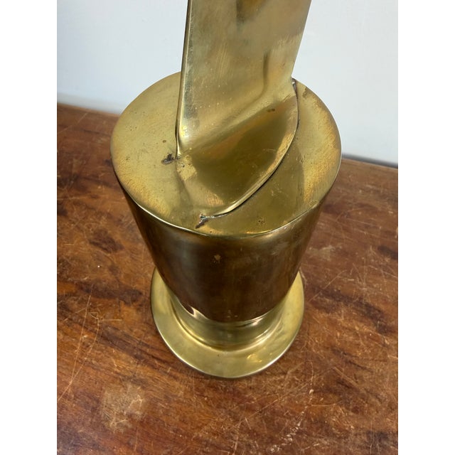 Mid-Century Modern Mid Century Brass Sculpture Bird in Flight by Hattakitkosol Somchai For Sale - Image 3 of 5
