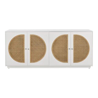 Contemporary Nomad Cane Door Credenza For Sale
