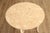 French Country Late 20th Century Faux Bois Carved Wood & Marble Top Round Accent Table For Sale - Image 3 of 18