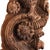 Carved Wooden Ornament on Iron Stand, 1950s For Sale - Image 3 of 4