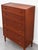 Danish Teak High Chest of Drawers attributed to Poul Volther, Denmark, 1960s attributed to Poul M. Volther for Børge Mogensen For Sale - Image 3 of 6