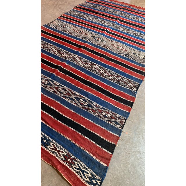 1980s Authentic Moroccan Kilim Rug - 9.7 X 5.15 Ft For Sale - Image 11 of 12