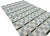 Handmade Woolen Flat Weave Rug, Cream, Sky Blue and Sage Green Striped Wool Rug - 6'x9' For Sale - Image 9 of 10