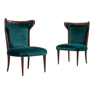 Pair of Lounge Chairs, Italy, 1950s For Sale