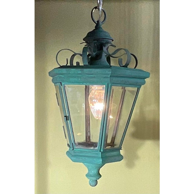Elevate your home’s curb appeal or interior entryway with this exquisite Vintage Solid Brass Hanging Lantern. Featuring a...