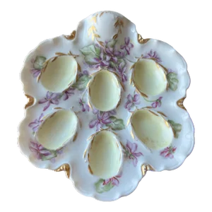 Antique Haviland and Co Limoges Deviled Egg Tray Platter