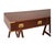 Mid 20th Century English Campaign Style Desk with Two Drawers For Sale - Image 5 of 9